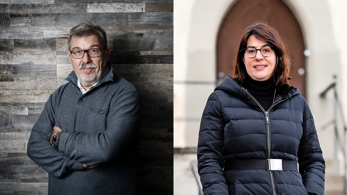 Porträtfotos von Martin Bornhauser und Monika Keller.